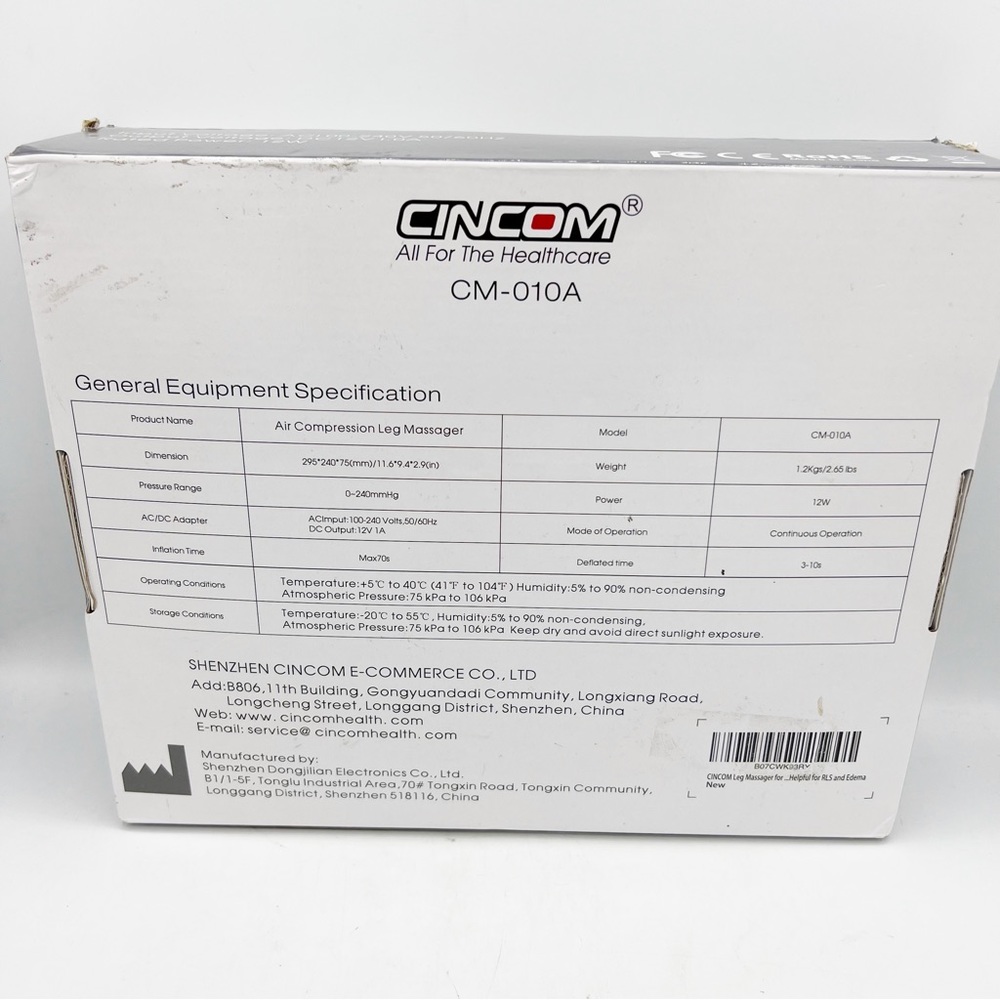 CINCOM Leg Massager for Circulation Air Compression Calf Massager with 2 Modes - Picture 8 of 8